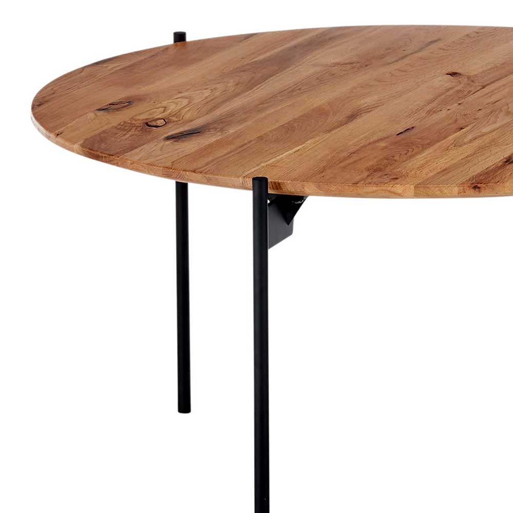 Asteiche Couchtisch mit Schweizer Kante - Learys