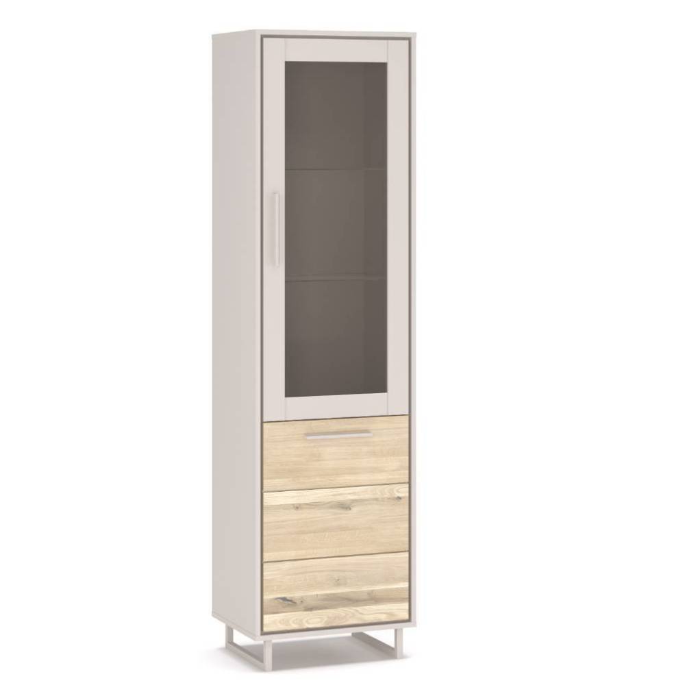 Schmale Vitrine in Kreideweiß - Loca