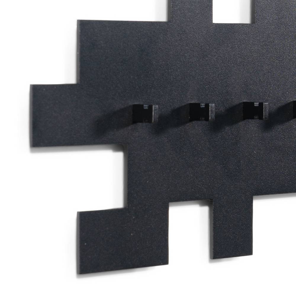 Garderobe aus Stahl in Schwarz - Glitt