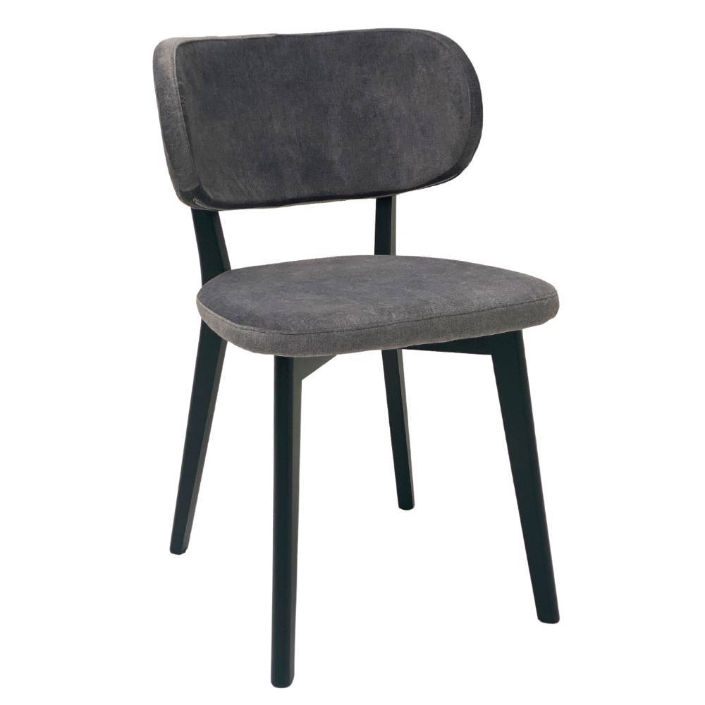 Esszimmerstuhl in Grau und Schwarz - Gulpi (2er Set)