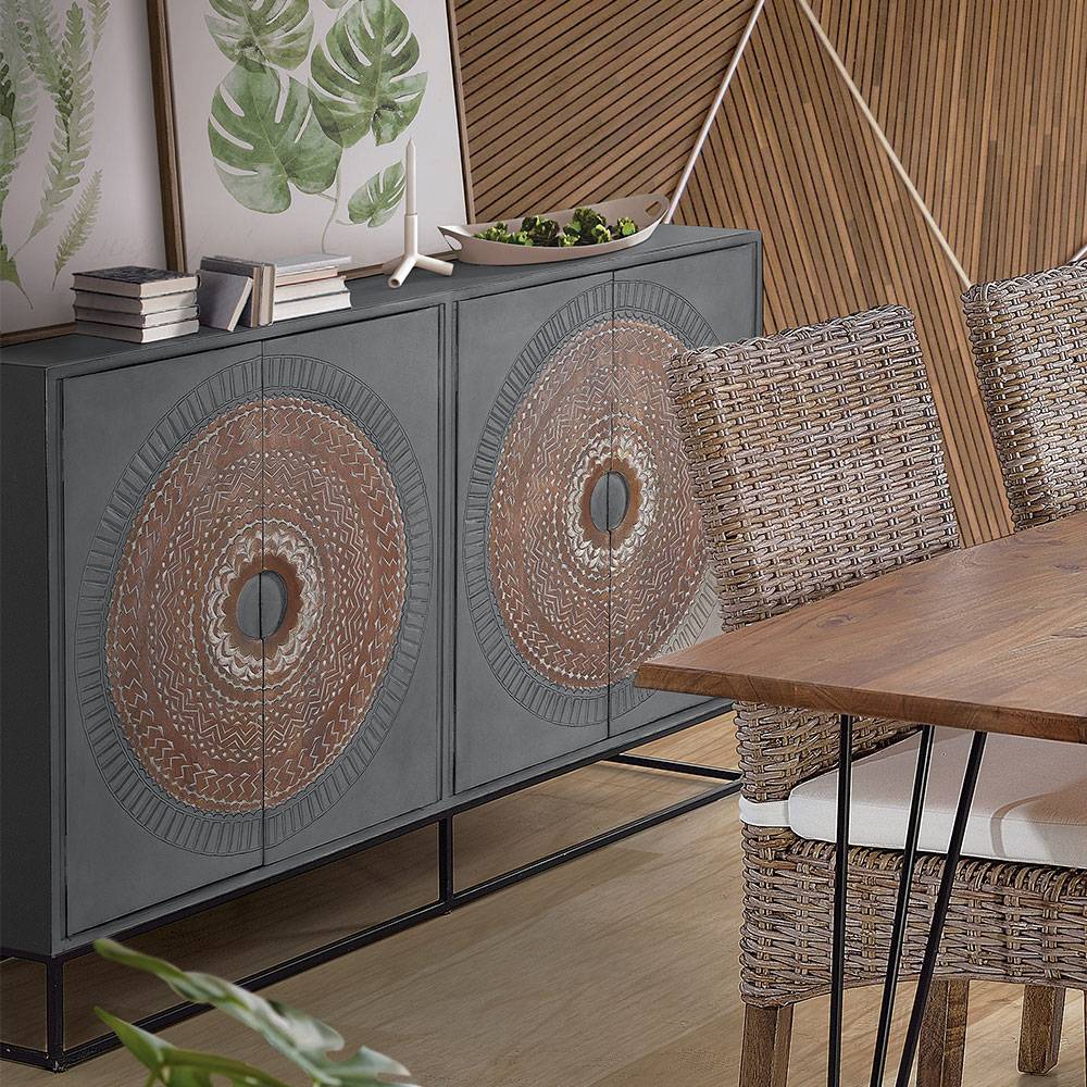 Sideboard - dekorativ mit Mandalas - Mesusco