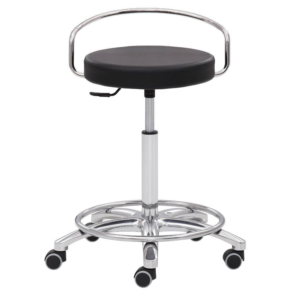 Office Drehhocker in Schwarz Kunstleder - Brixx