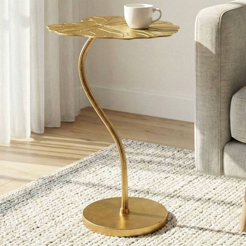 Design-Anstelltisch mit Seerosen-Blatt-Tischplatte - Ballina