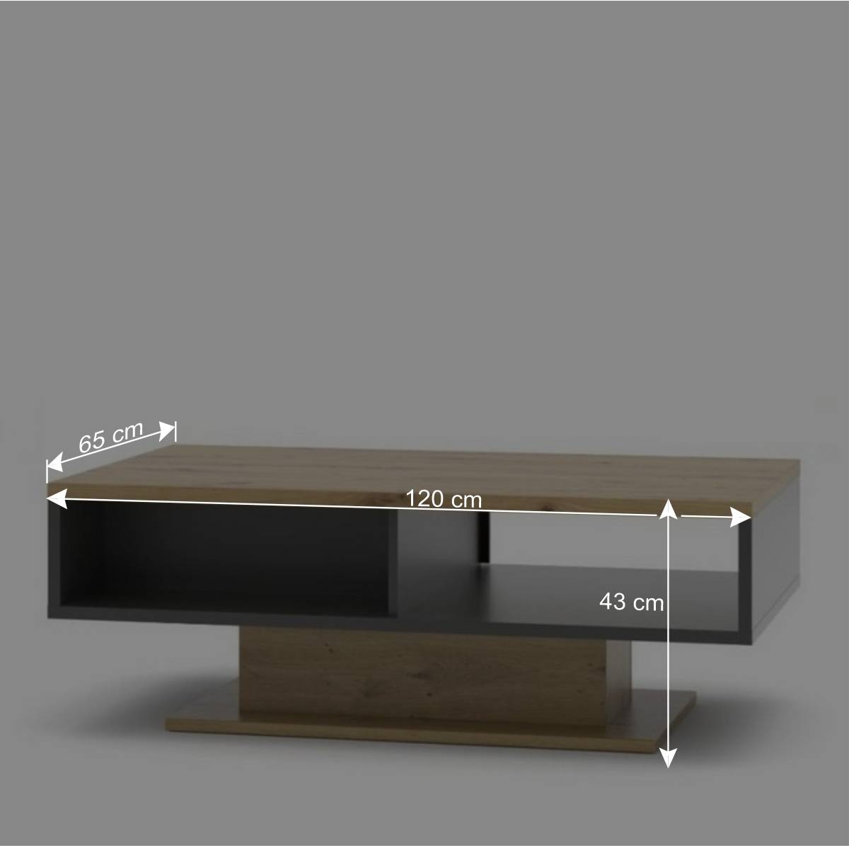 Wohnzimmer Couchtisch mit Stauraum - Azar