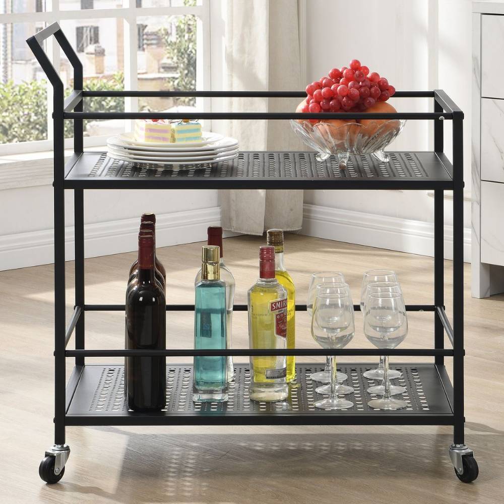Design-Küchenwagen in Schwarz - Panfreda