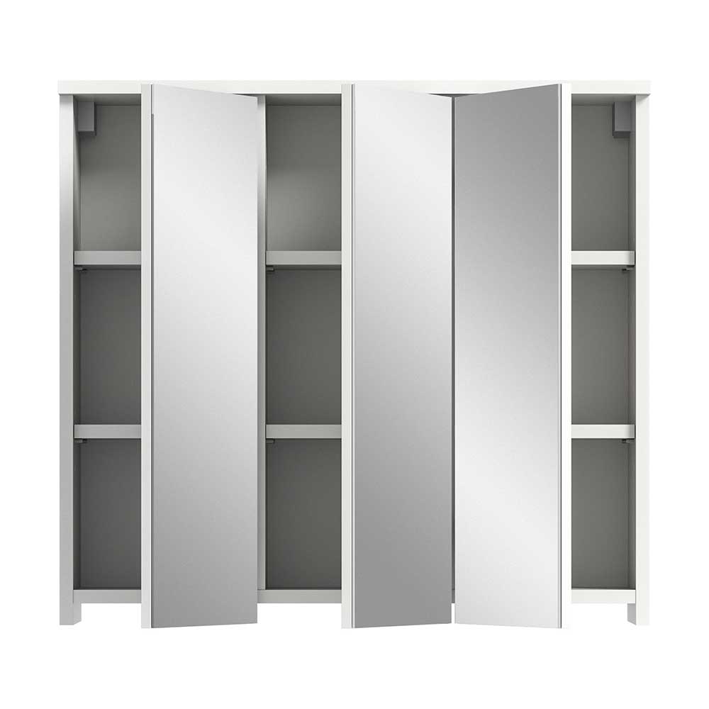 3-türiger Badezimmer-Spiegelschrank 65 cm breit - Enrar