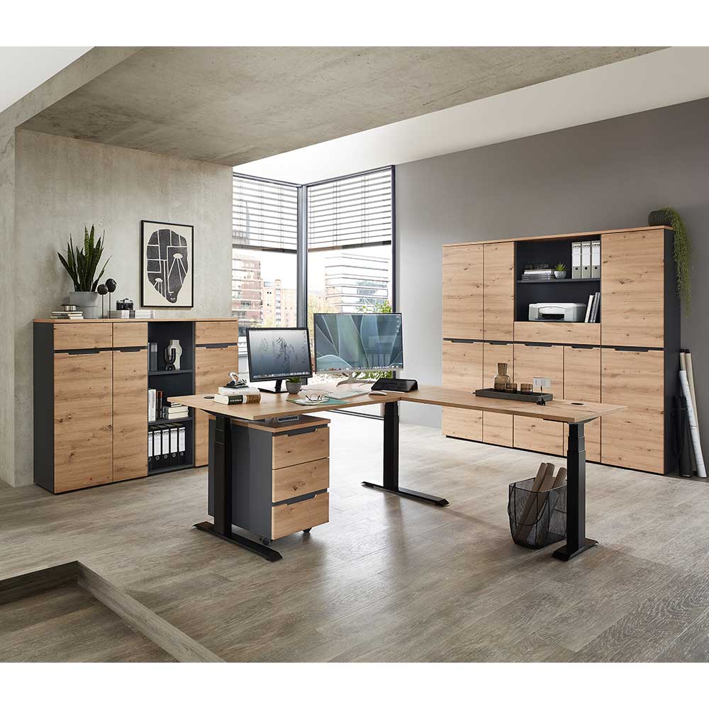 Officemöbel Komplettset modern - Kuetra (achtteilig)
