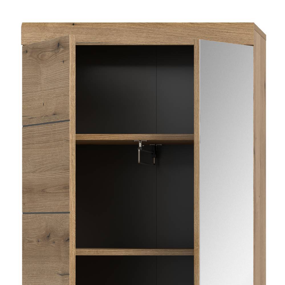 Garderobenschrank in Wildeiche Holzoptik - Babaco
