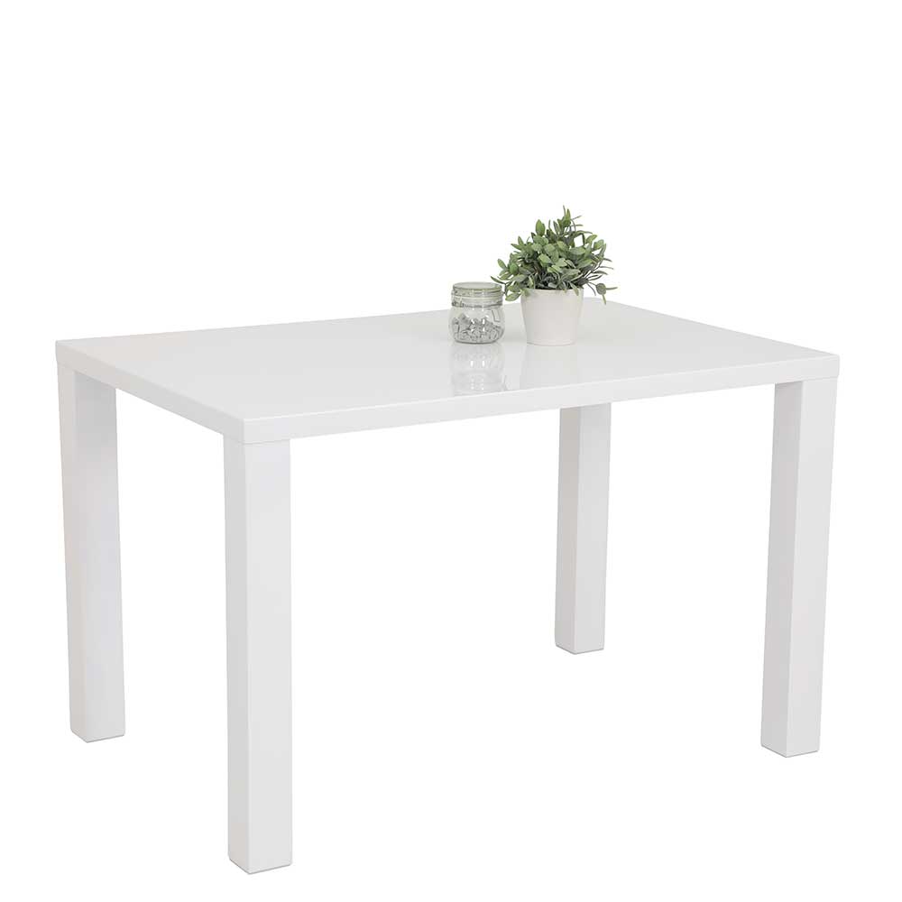 Hochglänzender Tisch in Weiß - Nurcias
