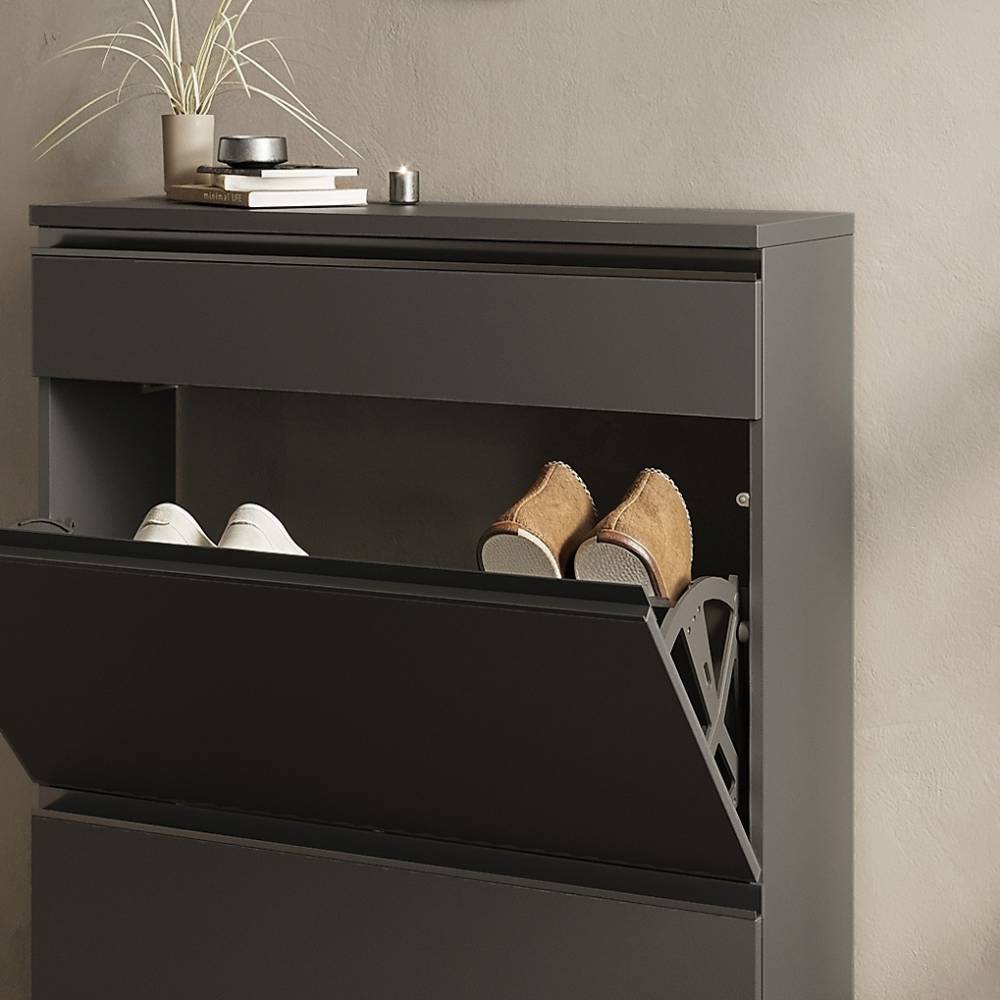Schuhschrank und Spiegel Set - Vartinique (zweiteilig)