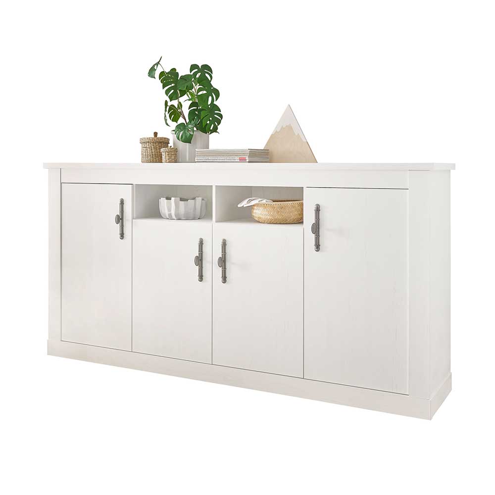 Sideboard in weißer Holzoptik Pinie - Liancos