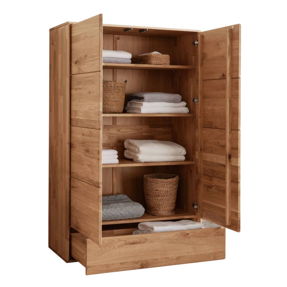 Wäscheschrank aus Wildeiche Massivholz - Feanor