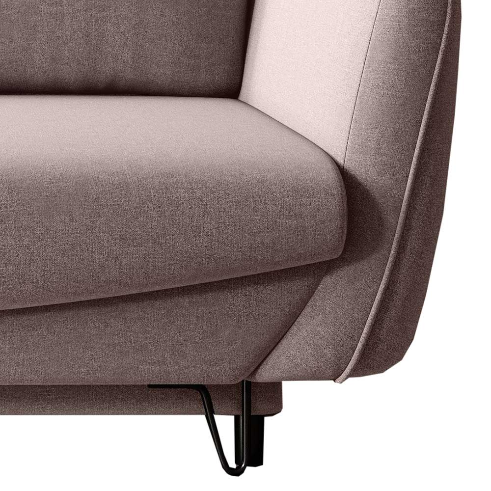 Schlafcouch in Hellrosa meliert - Udiessa