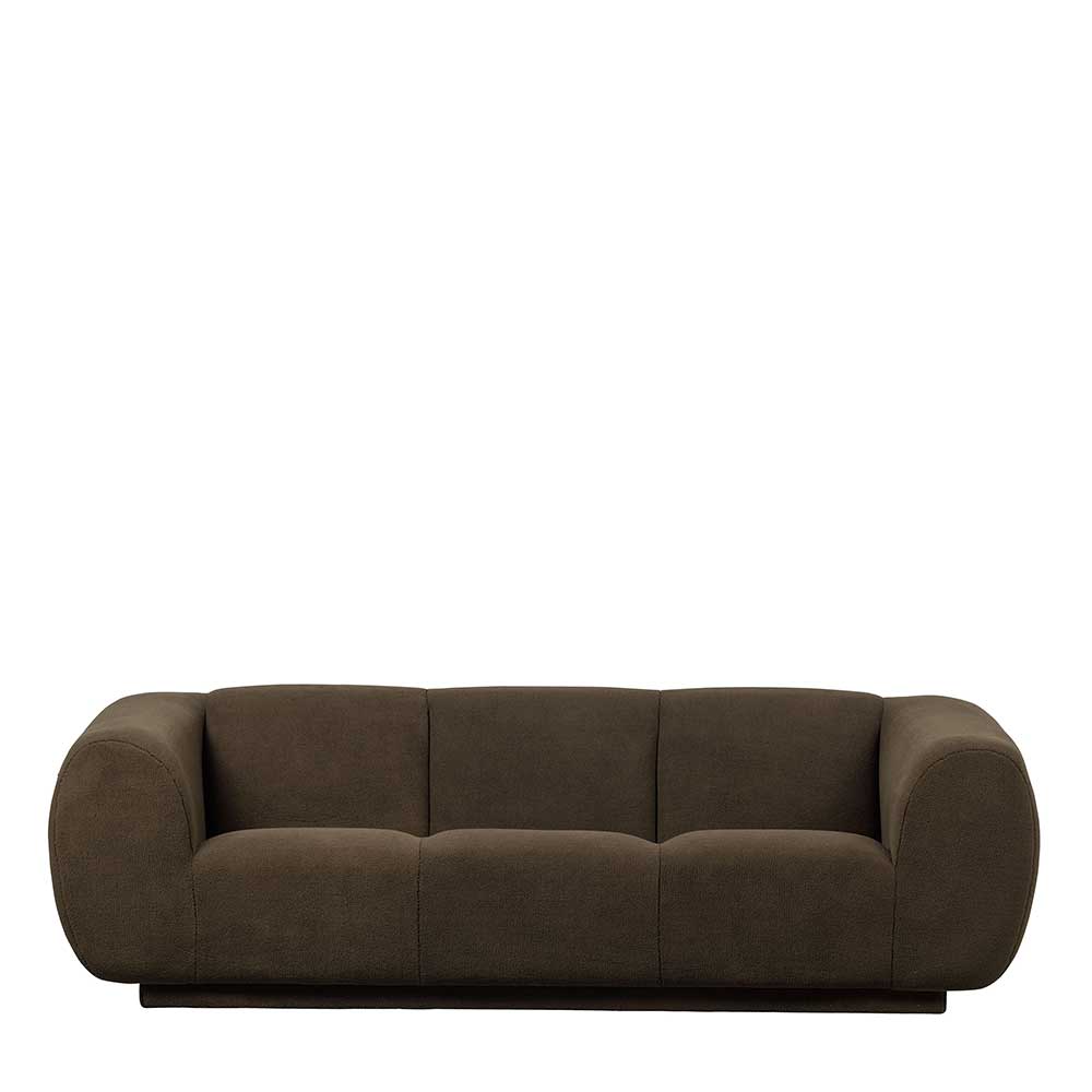 Gerundete Dreisitzer Couch auf Sockel - Gurande