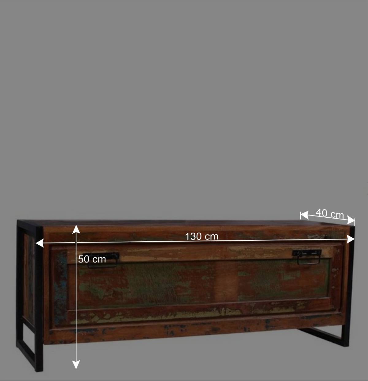 Dielenmöbel im Shabby Chic Set - Ensley (fünfteilig)