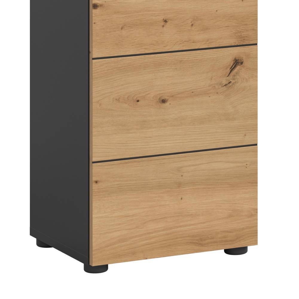 Badezimmer-Hochschrank zweifarbig - Norja