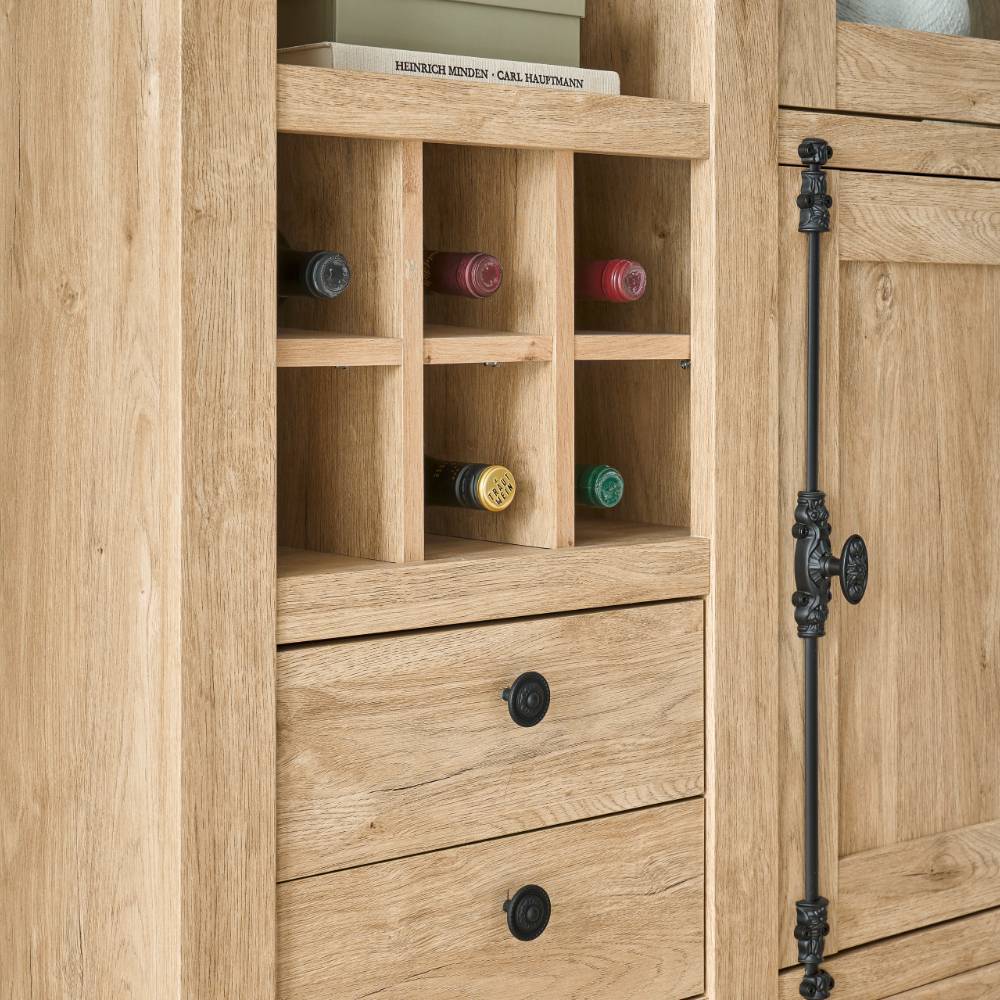 Landhaus-TV-Anbauwand Set - Hengas (dreiteilig)