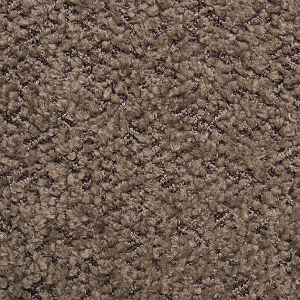 Polsterhocker mit Truhe in Braun Boucle - Pasterra