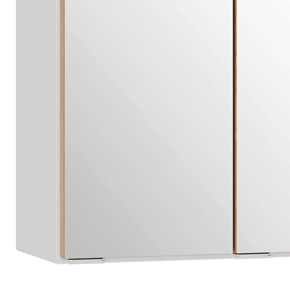 80cm Bad-Spiegelschrank in Mattweiß - Yvonja