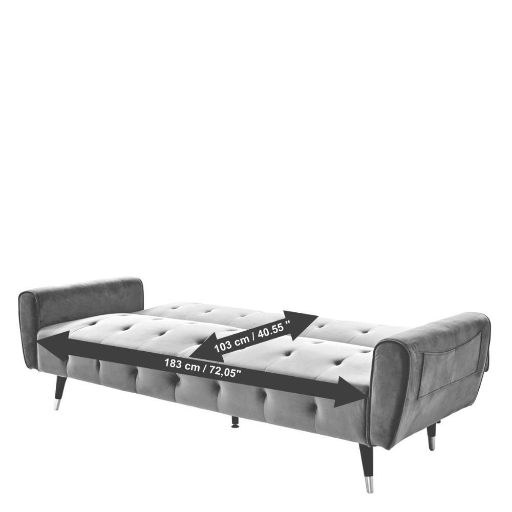 Schlafcouch in Offwhite Boucle - Omegon