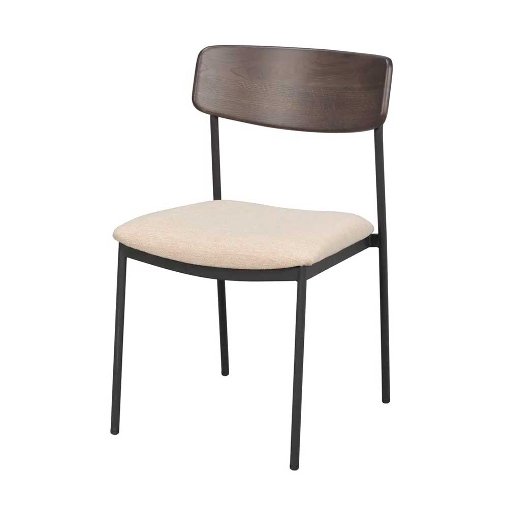 Gepolsterte Stapelstühle modern - Kentura (2er Set)