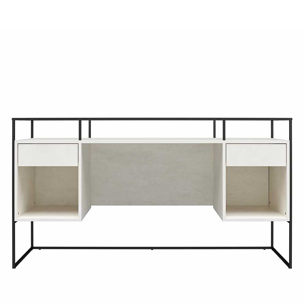 Glas Schreibtisch mit Rillen Strukturglasplatte - Corners