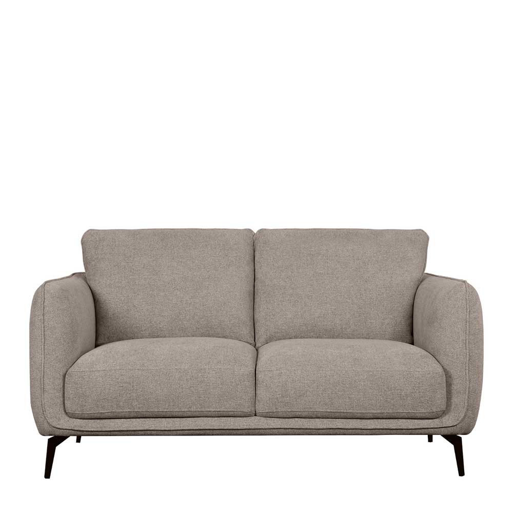 Federkernsofa in Beige Stoffbezug - Ordinia