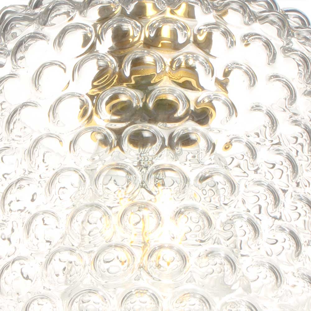 Pendellampe mit transparentem Glas Schirm - Winston