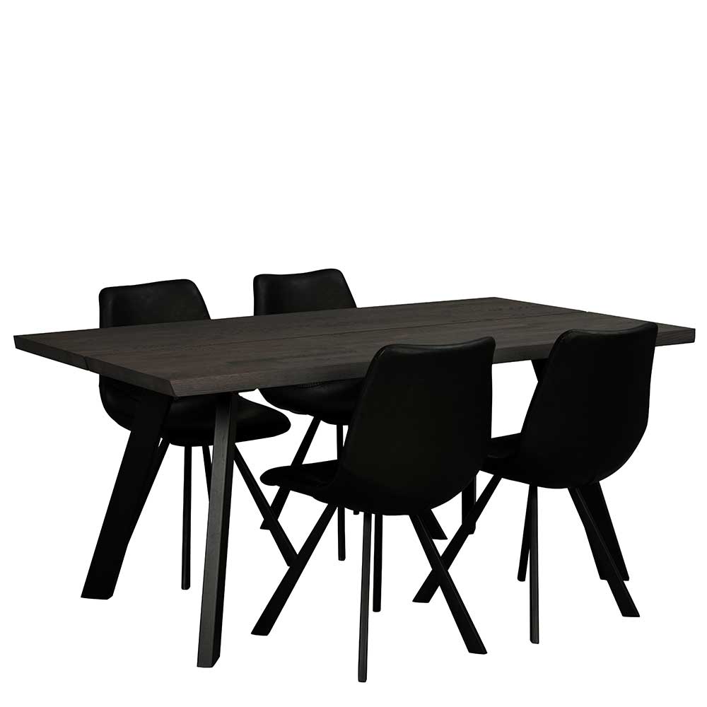 Design Esstisch mit dunkler Eiche - Namac I