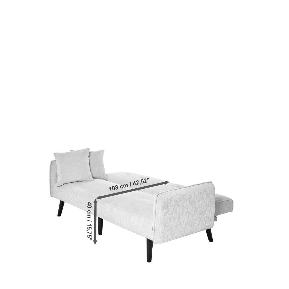 Schlafsofa in Offwhite Cord - Mailak