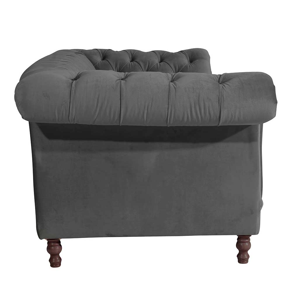 Samtvelours Wohnzimmercouch im Barockstil - Sicilianu