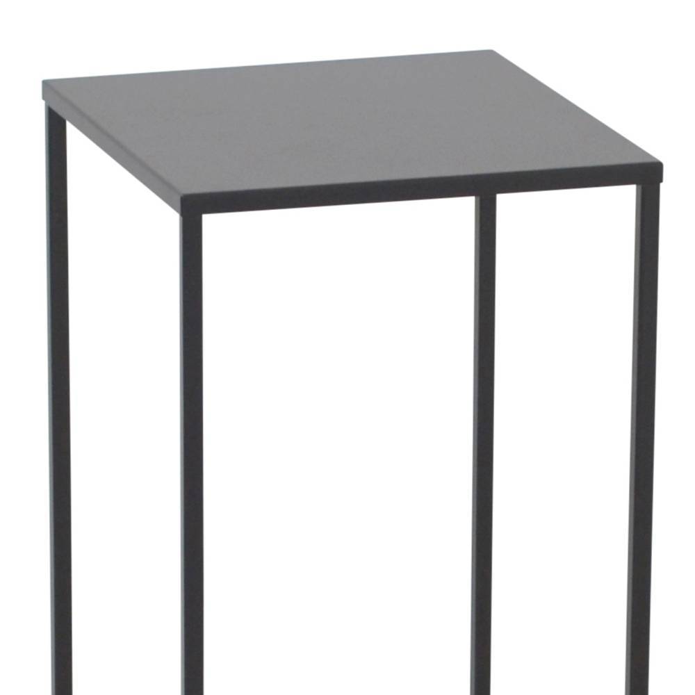Schwarze Blumensäule in modernem Design - Glamorga