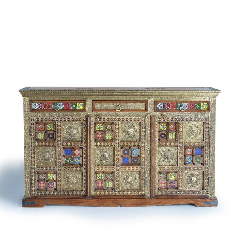 Boho Design-Sideboard - üppig verziert - Cardos