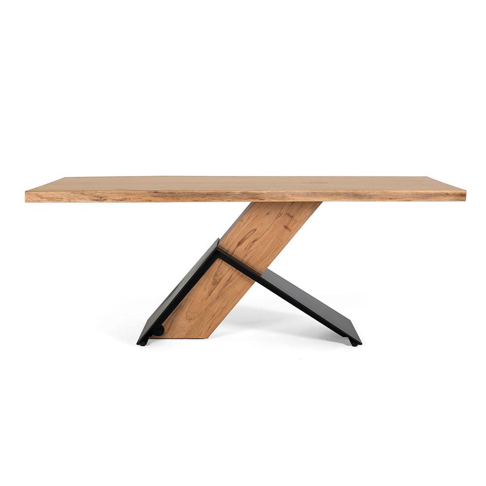 Design Esszimmertisch mit X-Säulenfuß - Aljana
