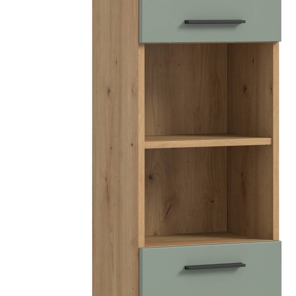 Badezimmer-Komplett-Set in Salbei - Tamdato (vierteilig)
