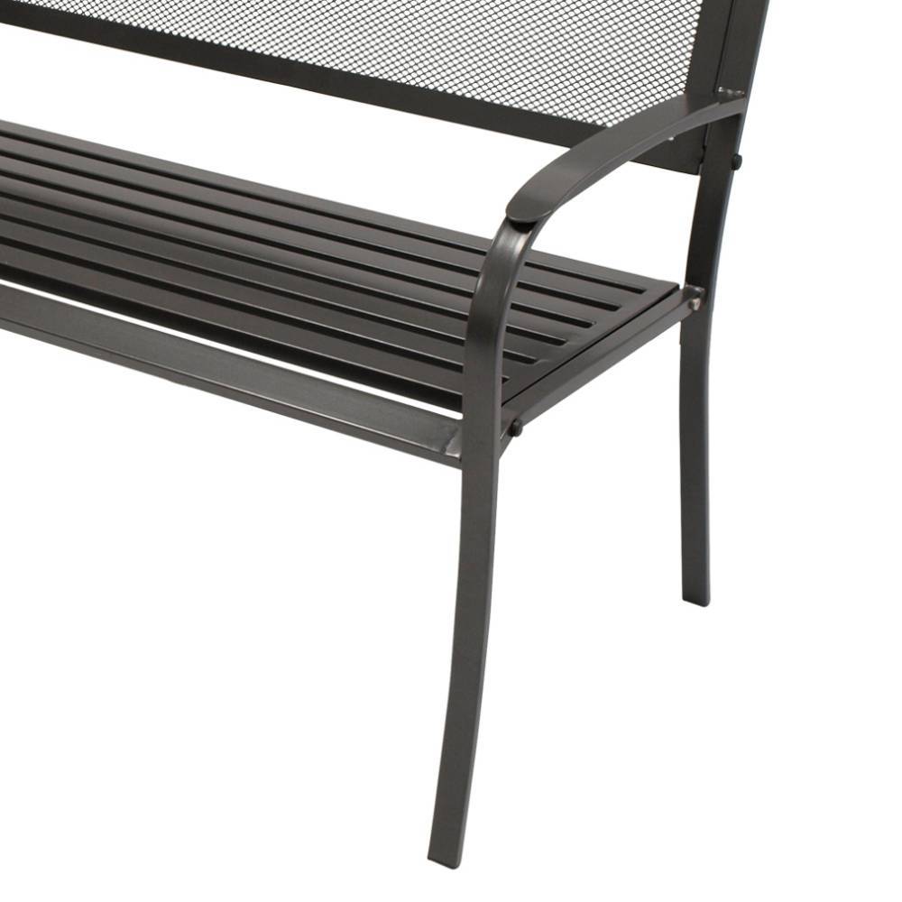Metall-Gartenbank mit Armlehnen - Devonaja