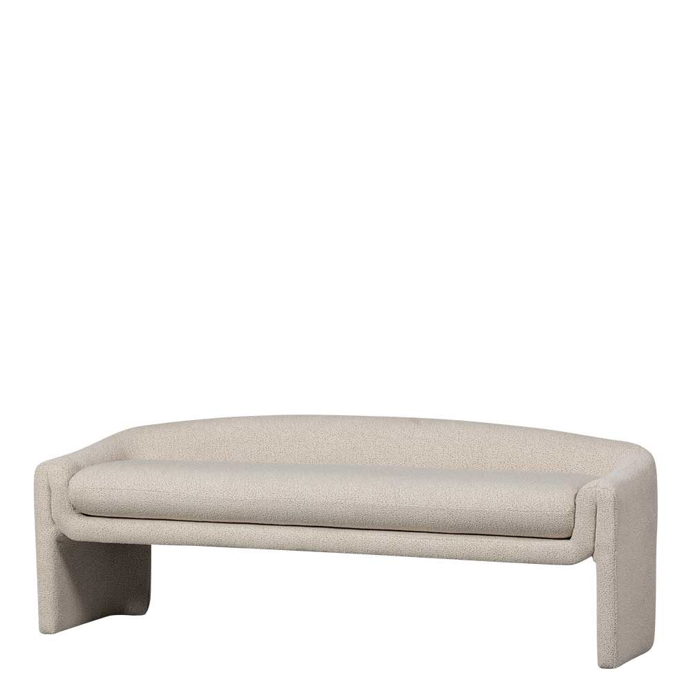 Skandi Polsterbank in Beige Strukturstoff - Greta