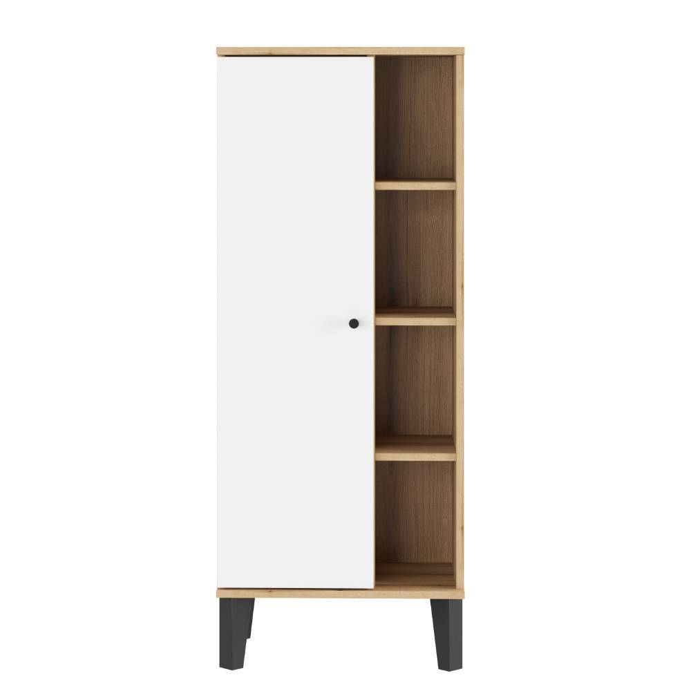 51cm breiter Bad Midischrank in Weiß - Naviron