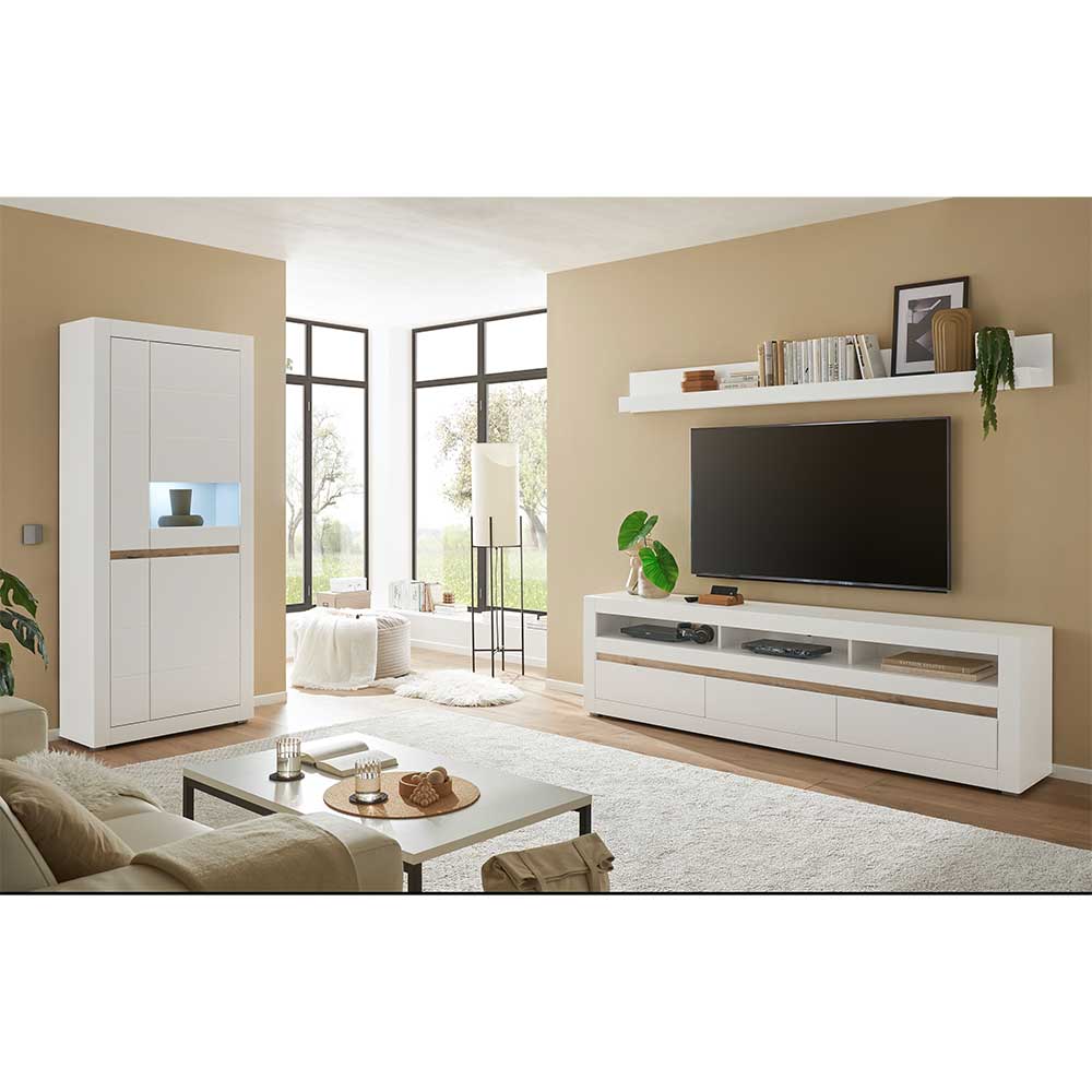 Wohnwand Set modern - Ilana (dreiteilig)