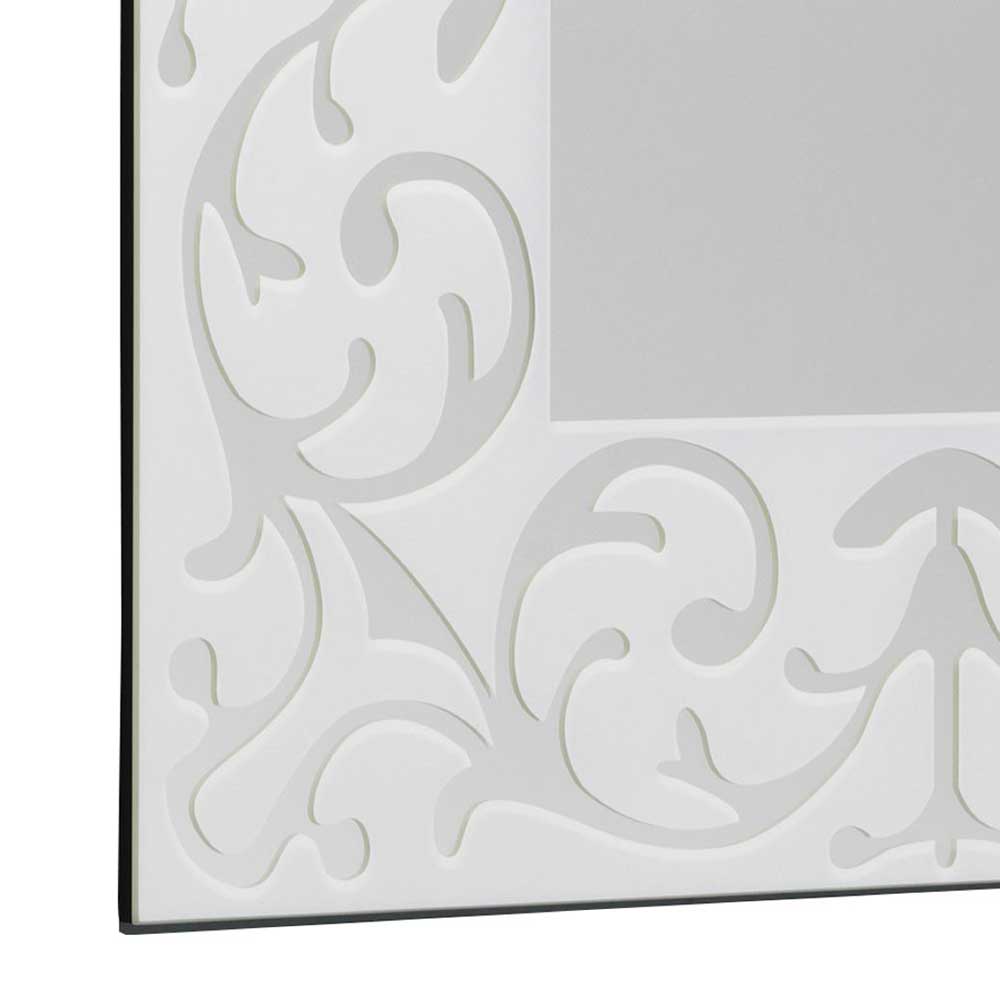 Quadrat Design Spiegel mit Ornament Rahmen - Spazion