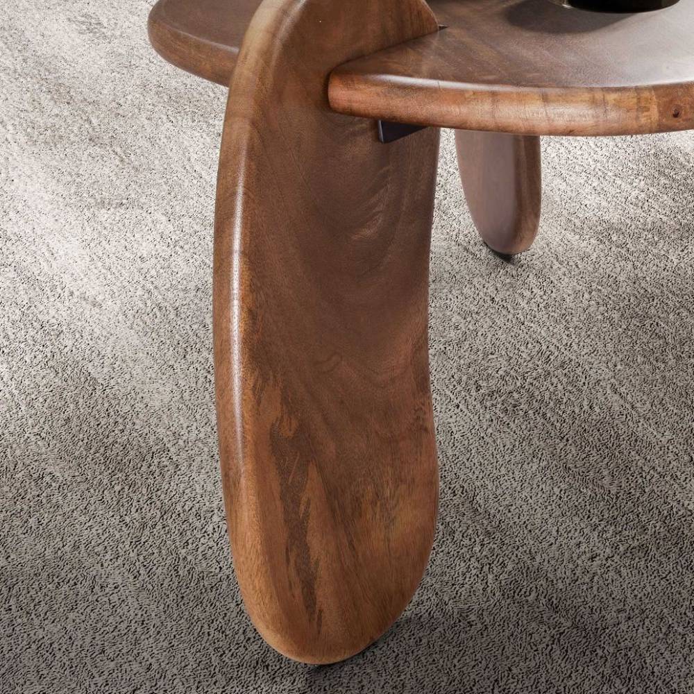 Design Couchtisch in Walnussbraun - Garisa