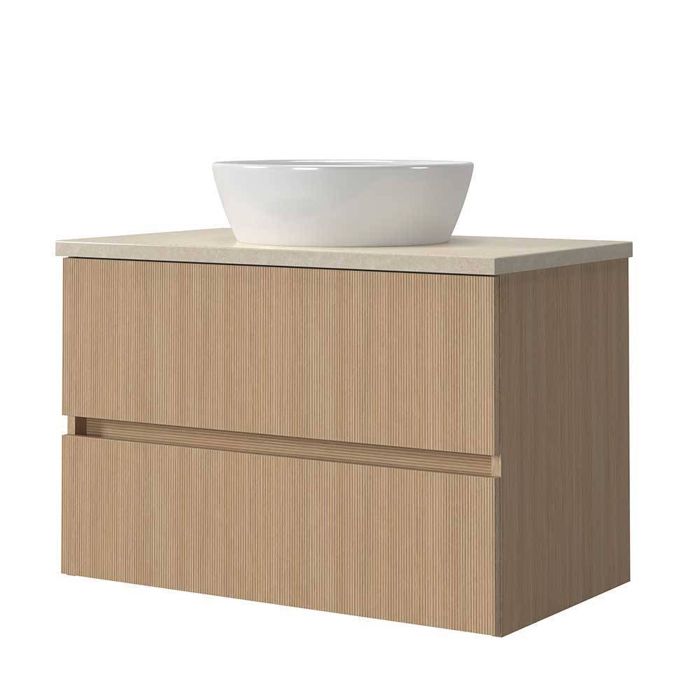 Waschplatz und Midischrank Set - Vibulam (dreiteilig)