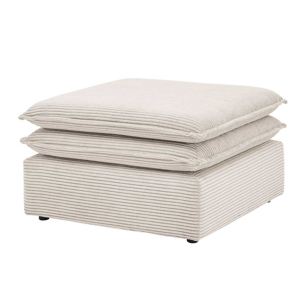 Big Sessel mit Hocker Set - Jony (zweiteilig)