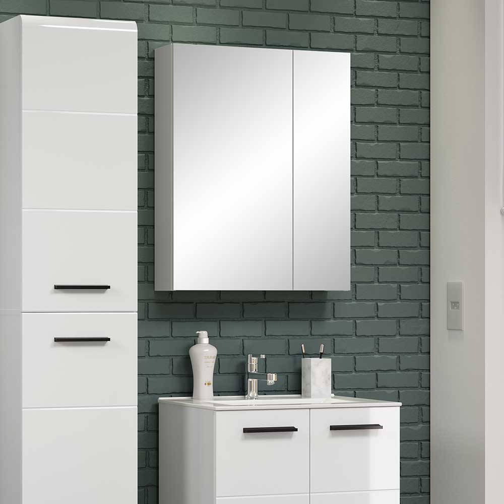 2-türiger Spiegelschrank fürs Badezimmer - LED Leuchte optional - Inngro
