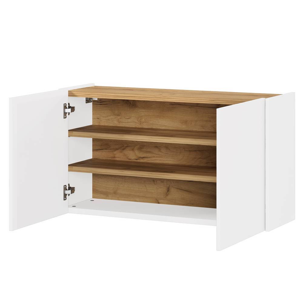 Hänge-Dielenschrank in Weiß - Adendras