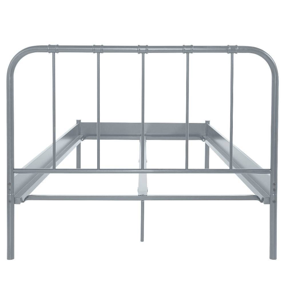 Metall Bett in Grau - Uvienna
