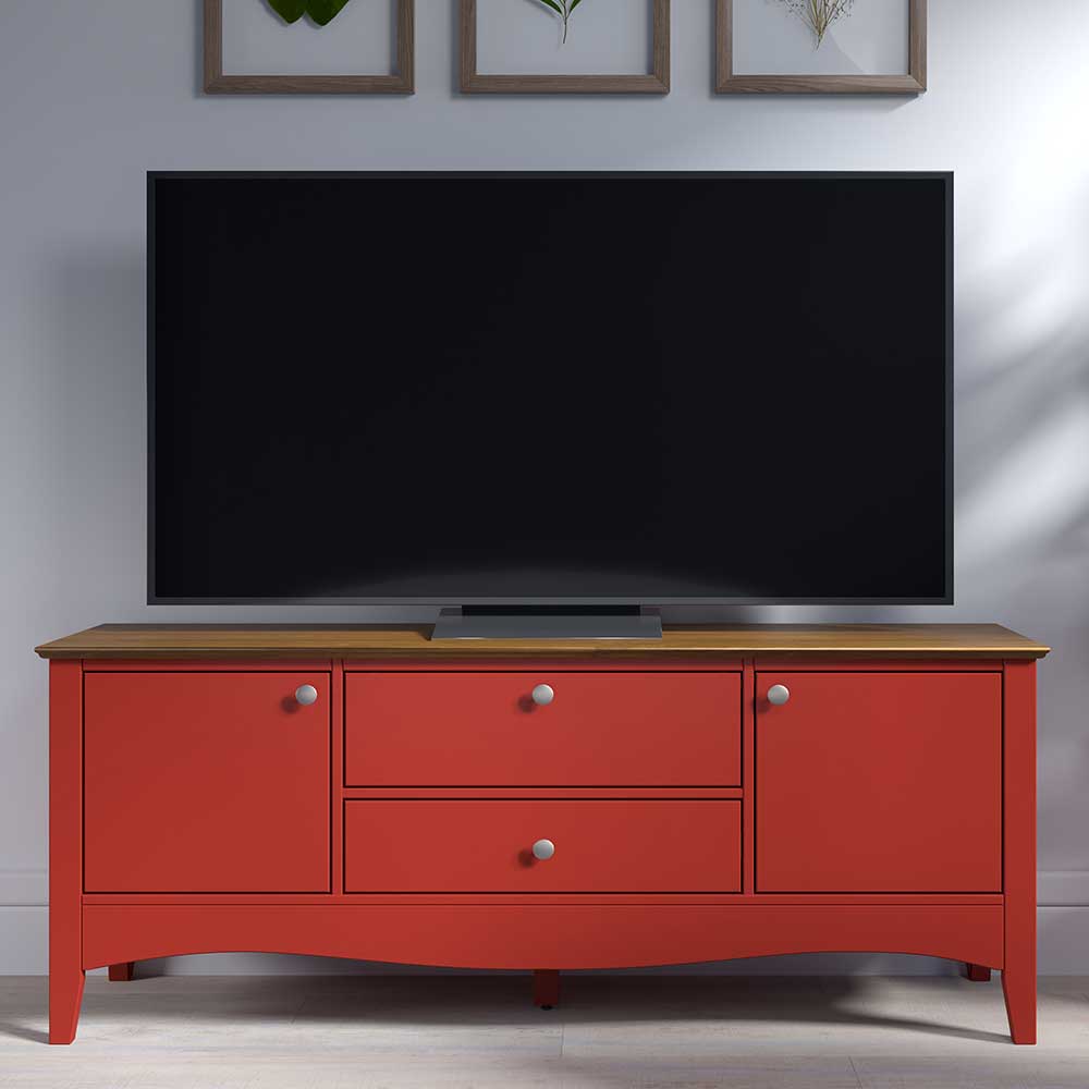 TV Board in Rot und Braun - Ninian