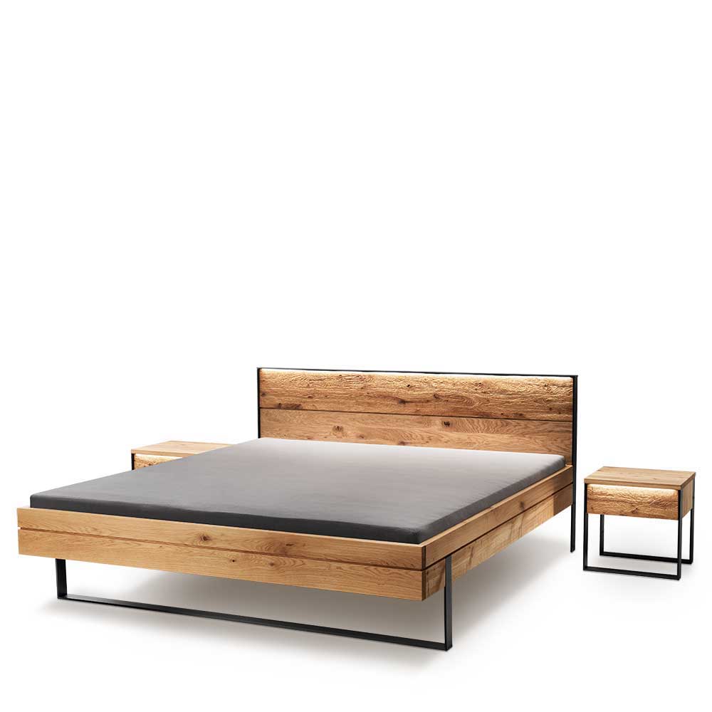 Rustikales Design Bett auf Kufen - Claas