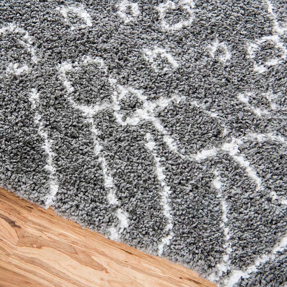 Teppich Läufer mit abstraktem Muster - Hochflor - Cazryn