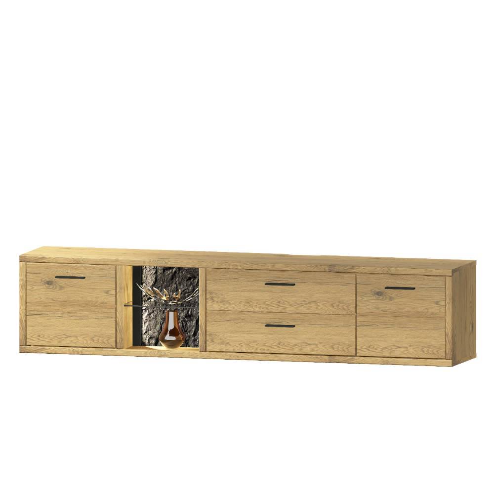 TV Board und Regale Set - Friburgo (dreiteilig)